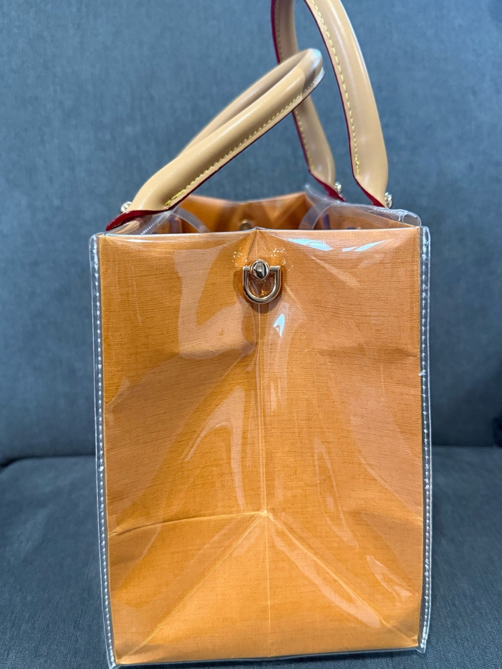 Louis Vuitton Patent Clear Shopping Bag Tote - Picture 3 of 5